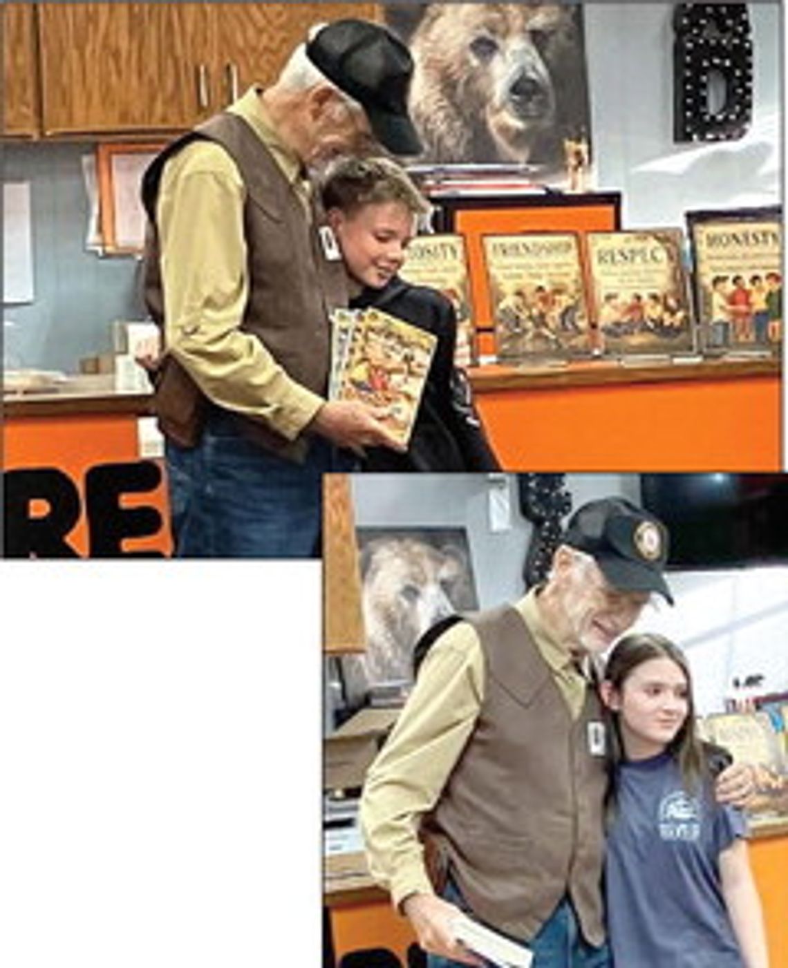 Former Hooks resident comes home to share books with local students