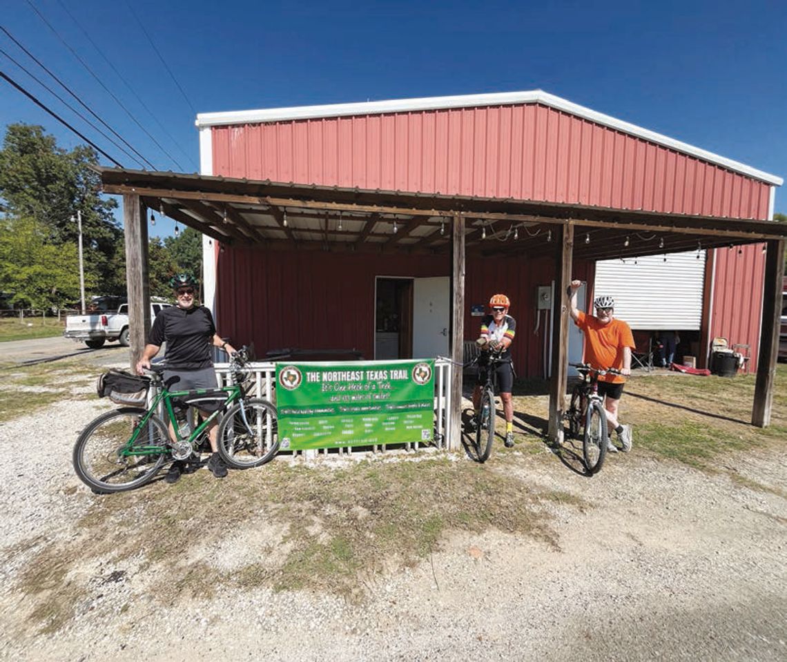 West Bowie Post photos by Derrek Pebsworth and Kelly Hughes, President of the NorthEast Texas Trail Coalition